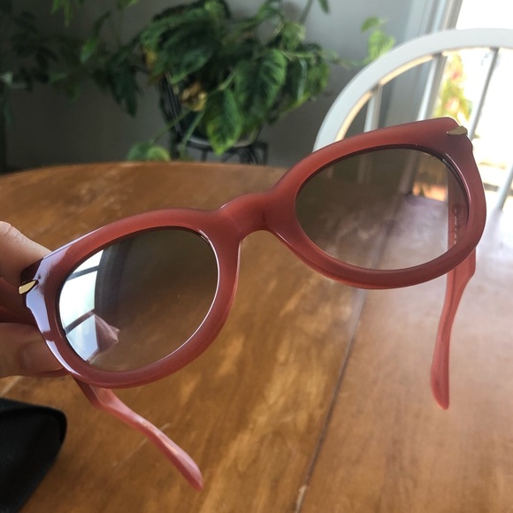 Rag & Bone Isa 50mm Round Sunglasses in Red Brown - Picture 10 of 12